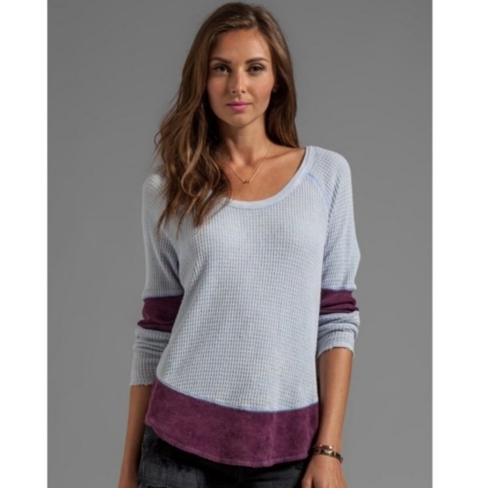 We The Free Diamond Dozen Waffle Knit Long Sleeve Thermal